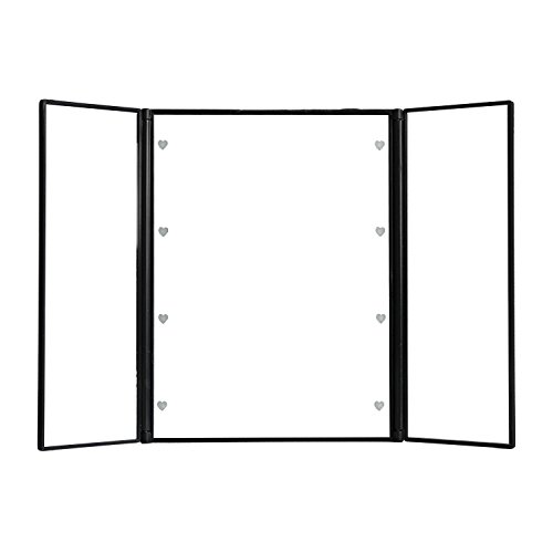 Foldable LED Makeup Mirror - Tri-Fold Portable Vanity Mirror With Lights for Travel