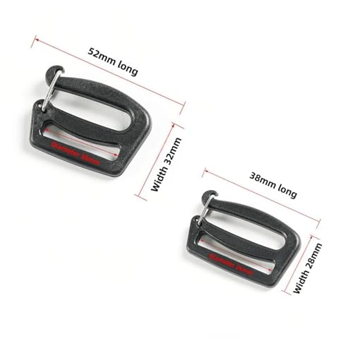 Hebillas de cincha tipo gancho en G metálicas de 38 mm de alta resistencia para bolsos 6