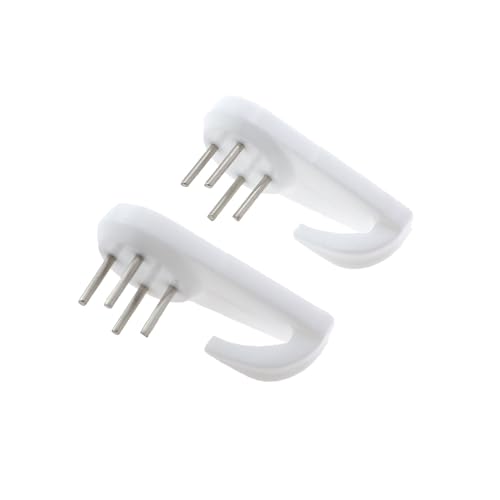 Image of 35PCS Invisible Nails Hooks Wall Hanging Cross Stitch Oil Painting Picture Frame Clock Keys Umbrella Hangers White Plastic Metal Nails for Hanging Bag and Artwork and Keychain