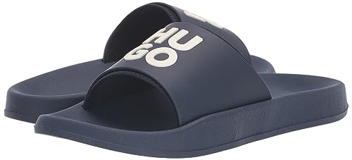 Image of HUGO Men's Stacked Logo Slide Sandal