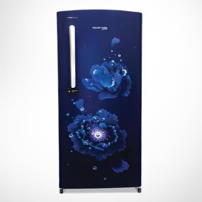 Image of Voltas Beko RDC220B / W0FBE0M000UGD Refrigerator DC 185 L Fairy Flower Blue Single Door 4 Star BEE Rating