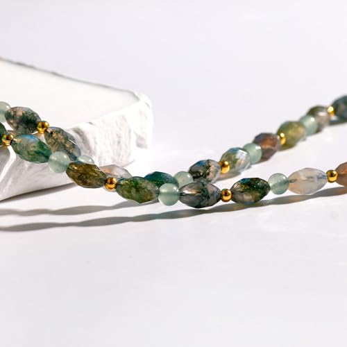 Collier ras du cou agate aventurine quartz bijoux protection