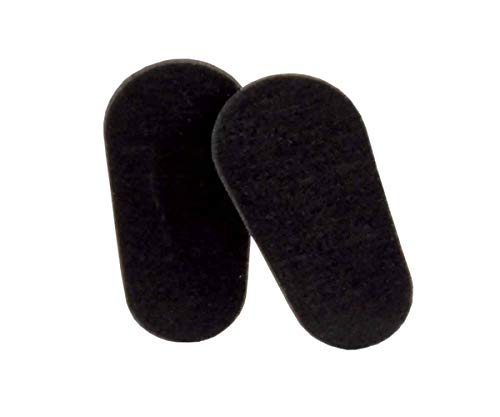 GMS Optical Soft Foam Self-Adhesive Nose Pads for Glasses, Sunglasses, and Eye-wear  15mm (60 Pair, Black)