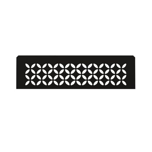 Schluter Systems Niche Shelf-N - Floral Design - Matte Black - (SNS1D5MGS) Kerdi-Line Shower Acessory