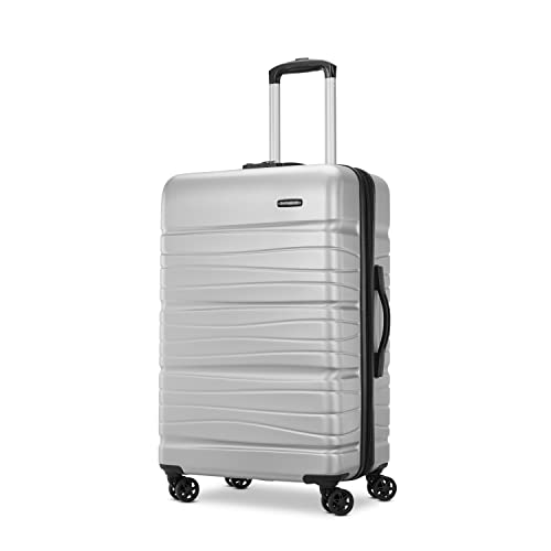 Image of Samsonite Evolve SE Hardside Expandable Spinner Luggage, Arctic Silver, Checked-Medium Spinner, Luggage