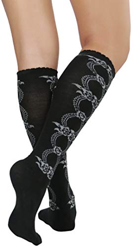 Image of ToBeInStyle Women's Acrylic Knee High Print Socks