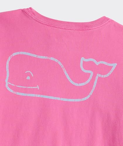 vineyard vines Girls' Garment-Dyed Vintage Whale Short-Sleeve Pocket Tee3