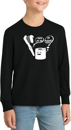 Image of I Hate My Job Toothbrush Toilet Paper Funny Top Toothbrush Toilet Paper Humor Graphic Cotton Tee Adult Youth Tall Men Women
