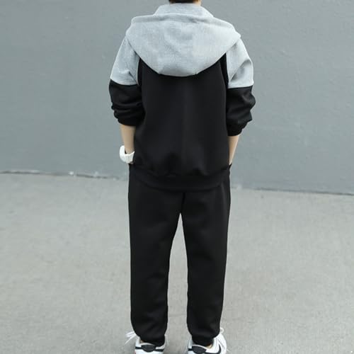 Jugaoge Kids Boys Hoodie Sweatshirts and Sweatpants Jogger Set 2 Pieces Tracksuit Sweatsuit Fall Outfit3