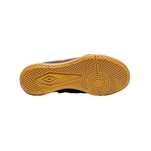 Chuteira Futsal Umbro Cannon Jr,Preto/Vermelho/Branco,32