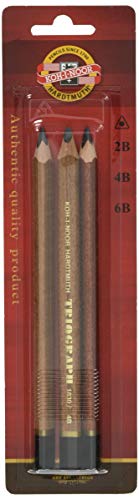 Lápices de Grafito Koh-I-Noor Triangulares 2B/4B/6B Pack 3 miniatura 1