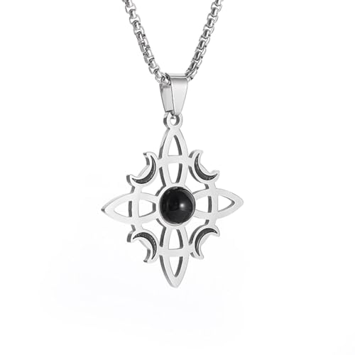 Collier en pierre de lune : le nœud celtique symbole d'un amour éternel