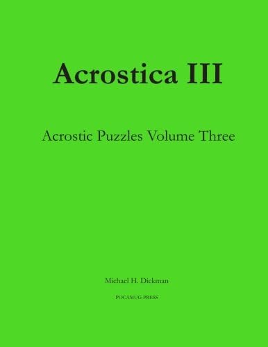 Acrostica III: Acrostic Puzzles Volume Three