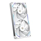 NZXT F280X Ventilateur Performance Cadre Unique - 2x 140mm PWM RGB PC - Flux & pression ma...