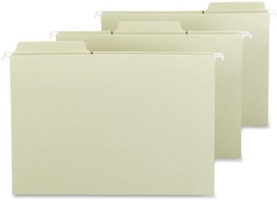 Smead 64083 FasTab Hanging File Folders 1/3 Tab Legal Moss Green 20/Box