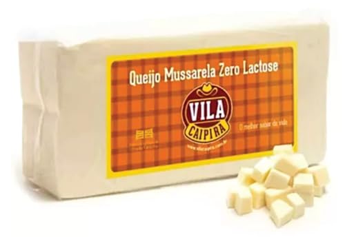 Queijo Mussarela Zero Lactose peça com 550g - Vila Caipira