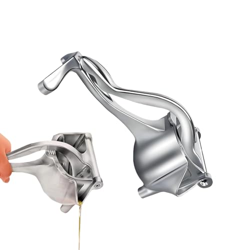 Exprimidor manual - Exprimidores de aluminio de 7 pulgadas | Extractor de jugo manual compacto - Exprimidor versátil para naranja, lima, pomelo, guayaba y granada.