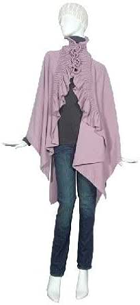 Amazon.com: Echo Design Pleated Ruffle Ruana - Black : Clothing, Shoes ...