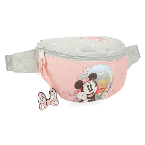 Joumma Bags Disney Minnie Wild Nature Estojo infantil, vários tamanhos, Neceser, bolsa de ombro, feita de poliéster, verde, Talla única, Bolsa de cintura