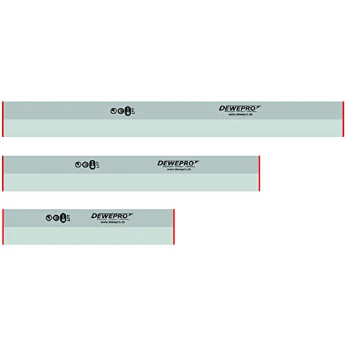3 tlg. Set - DEWEPRO Aluminium Trapez Kartätsche - Abziehlatte - Richtscheit - Putzlatte - Längen: 100cm 150cm und 200cm (1m 1 5m und 2m)