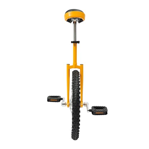 Image of 18inch Unicycle, Outdoor Adjustable Seat Height Sports Unicycle, Portable Thickened Steel Frame Balance Unicycle, W /Saddle & 2 Pedals, for Outdoor Sports Fitness Exercise