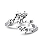 Highland Cow Adjustable Ring