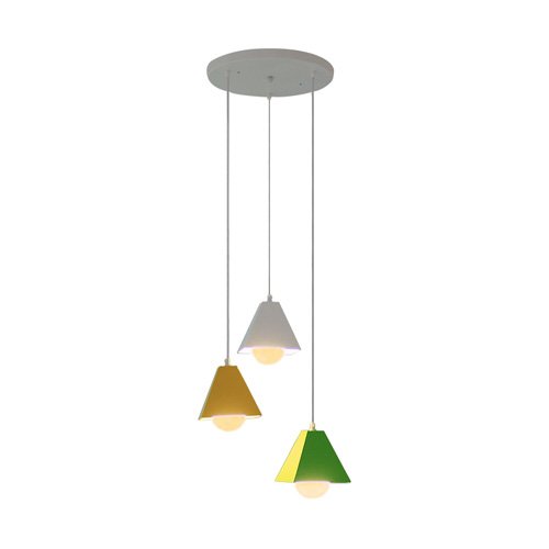 Lustre pyramide intérieur pour ajuster la hauteur sous plafond d'un bar