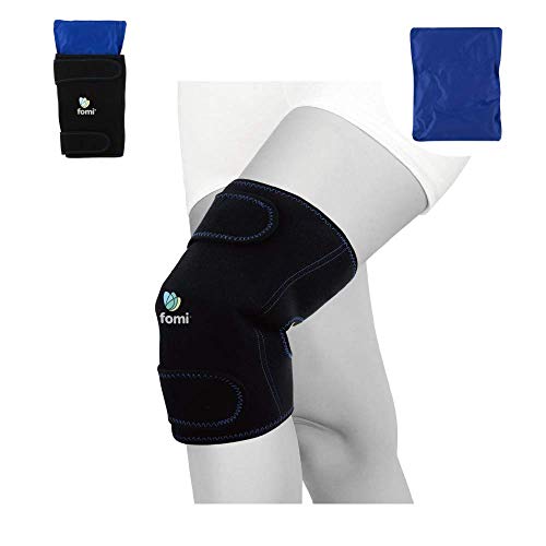 FOMI Knee Hot Cold Ice Wrap  Pain Relief for Knee Surgery, Arthritis, Meniscus Tear, Bursitis, Sprains, Swelling, ACL, Sports Injuries 