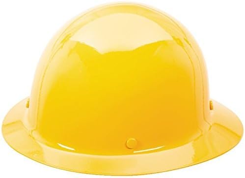 MSA Skullgard Full-Brim Hard Hat with Suspension - Non-slotted Cap, Made of Phenolic Resin, Radiant Heat Loads up to 350F, Standard Size Hard Hat, General Purpose and Elevated Temperature Applications