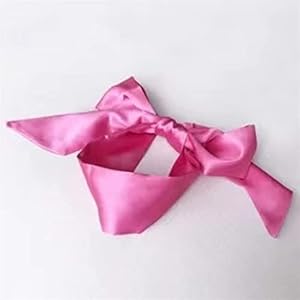 Soft Sleep Eyeshade Satijn Lint Bandage op Ogen Ademend Cover Oog Patch Belt Blindfold Accessoires (Color : Pink)