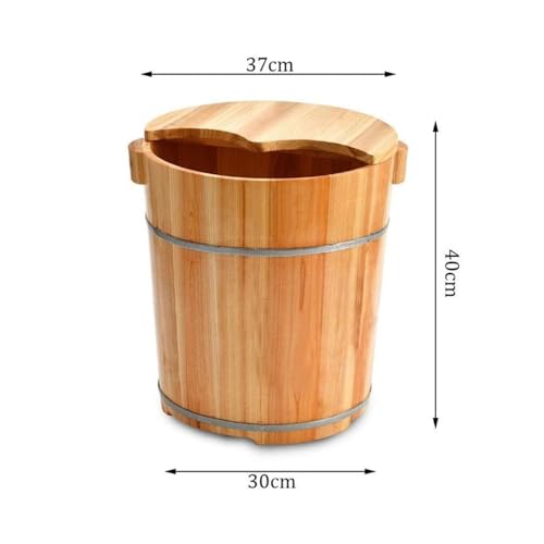 Tina de madera para baño de pies y pedicura miniatura 2
