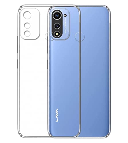 Image of Transparent Soft Silicone TPU Flexible Back Cover Compatible with Lava X3