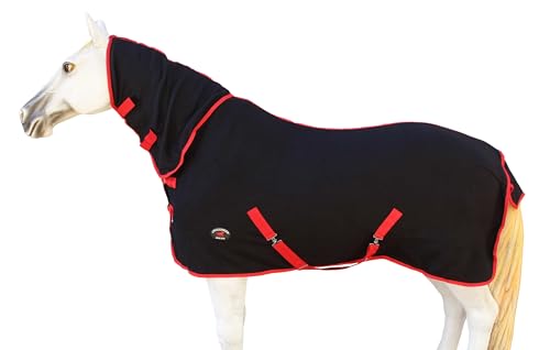 Image of 82 inch Horse Sheet Polar Soft Fleece Cooler Exercise Blanket Liner Contoured 4385N