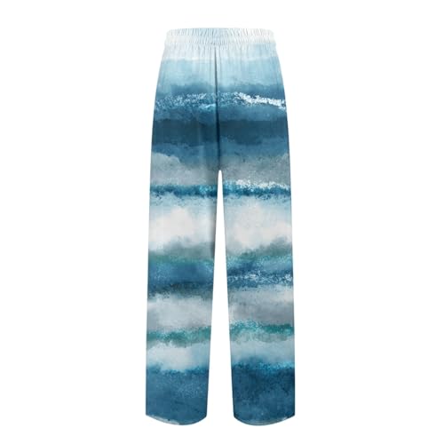 Men'S Pajama Bottoms,Tie-Dye Print Cotton Lightweight Sleep Lounge Pants Pj Bottoms Pockets Button Fly, M-3XL3