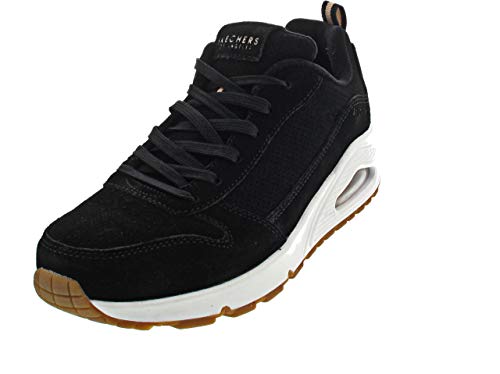 Skechers UNO TWO FOR THE SHOW, Zapatillas para Mujer, Black Suede #S, 39 EU
