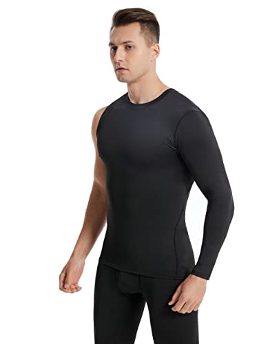 Image of New Compression Shirts for Men 1 /2 Single Arm Long Sleeve Athletic Base Layer Undershirt Gear T Shirt for Workout Basketball