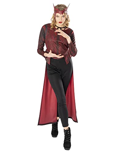 chinese dress ladies Rubie's Official Captain Marvel Hero Ladies Costume, Adult Fancy Dress main image 0