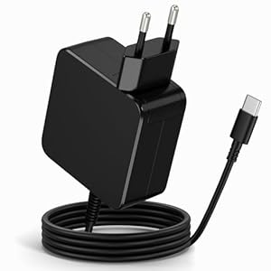65W USB C Netzteil Typ-C PD 3.0 Ladegerät Kompatibel mit Business Laptops, Ultrabooks & Tablets - Universeller AC Adapter für Office, Home & Reise