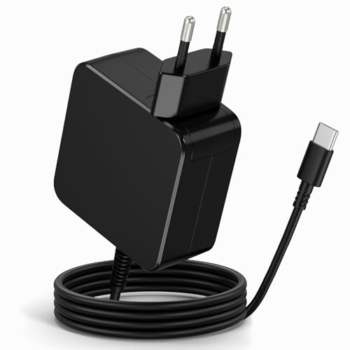 Caricatore Alimentatore USB C 65W 45W per Macbook Pro/Air, Huawei Matebook, Lenovo Thinkpad/Yoga, HP, ASUS, Acer, Dell, Xiaomi, Samsung Chromebook Caricabatterie PC Portatile Type C