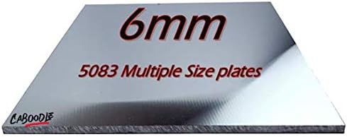 6mm Aluminium Sheets/Plates MULTIPLE SIZES & PACK QTYS - Great for DIY/Fixing Plates, crafts, mounts, stands, billets, blanks, trims, cappings, vehicle & trailer repairs to name a few.