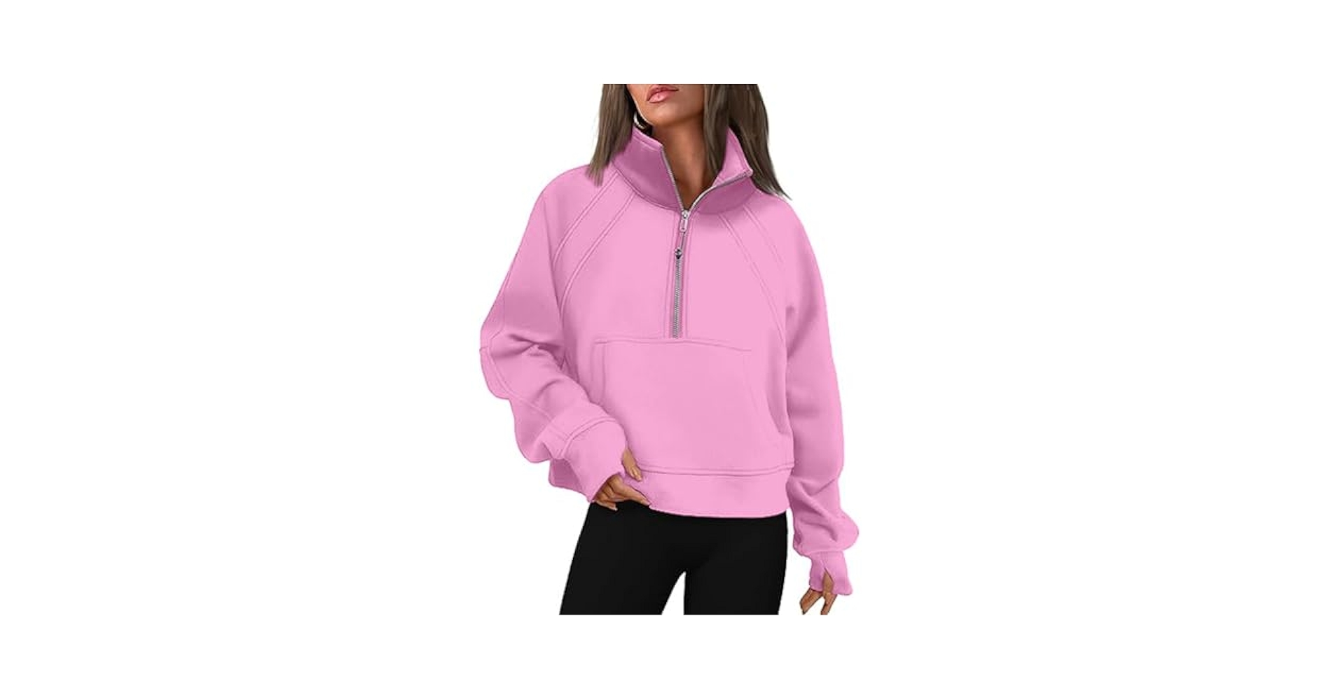 Amazon.com: Bubeutou Half Zip Sweatshirts Womens Quarter Zip