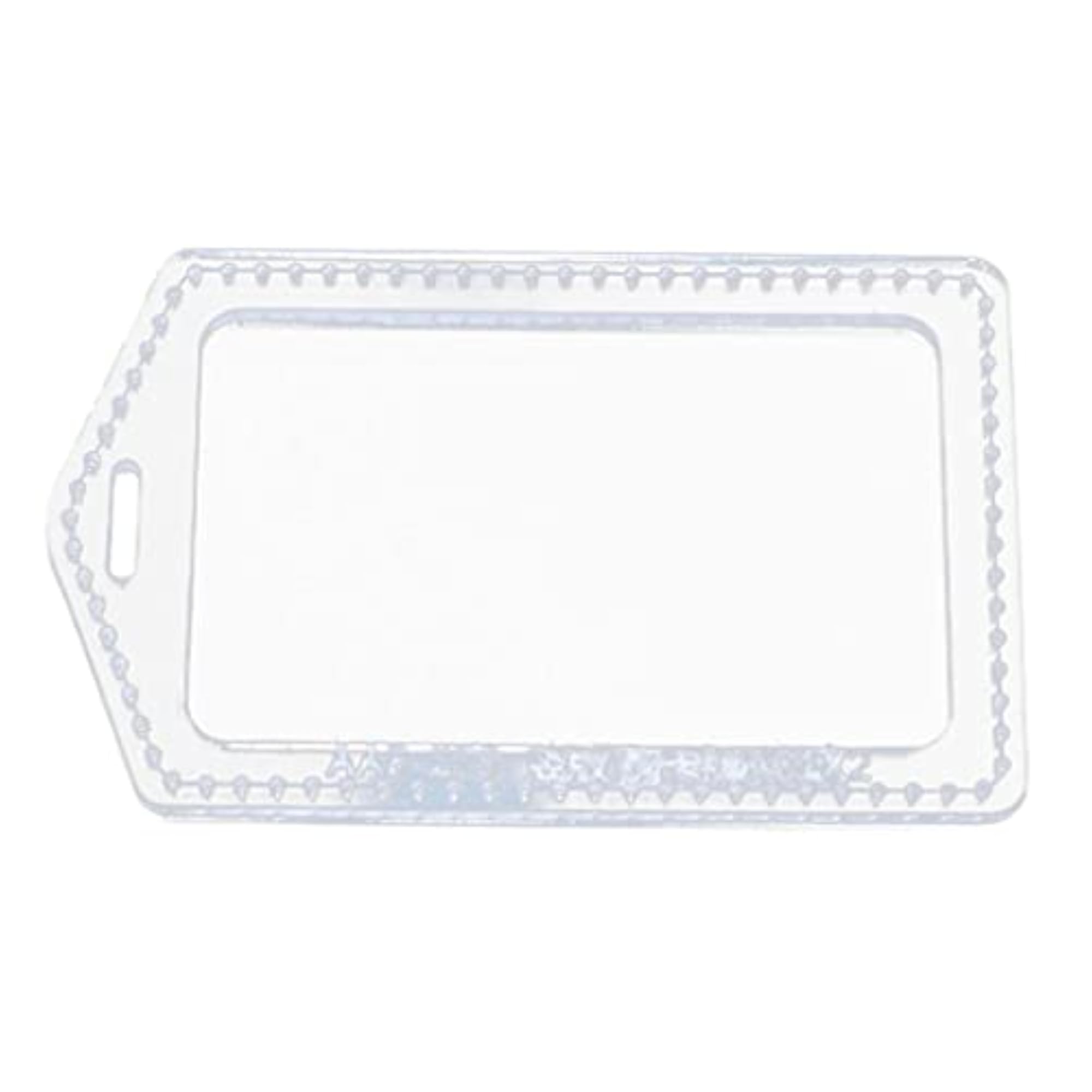 2xClear Acrylic Pattern Stencils Template Leather ID Card Badge Holder