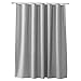 Produktbild CLOFY Duschvorhänge, Duschvorhang aus Polyester, 200 x 200 cm, Anti-Schimmel, Uni Grey - Anti-Bakteriell,Wasserdichtes Design, mit 12 Duschvorhangringen, Grau