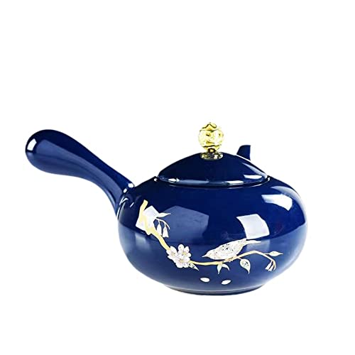 Blue Porcelain Ceramic Tea Pot 200Ml Yixing Clay Kettle for Chinese Tea Set and Coffee Samovar