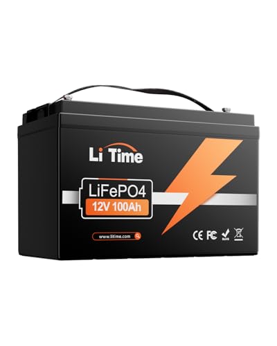 Litime 12V 100Ah RV Lithium Battery, Group 31 Rechargeable LiFePO4 Battery with Up to 15000 Deep...