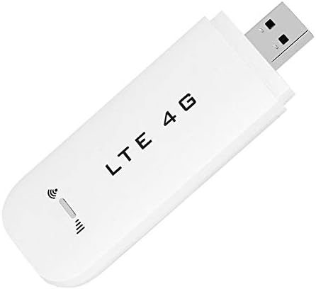 Elprico 4G USB WiFi Dongle, 4G LTE USB Network Adapter Wireless WiFi Hotspot Router Modem Stick, White Portable 100 Mbit/s Highspeed WiFi Hotspot (with WiFi Function)
