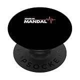 Fabriqué à Mandal Norvège - Lieu de naissance PopSockets PopGrip Interchangeable