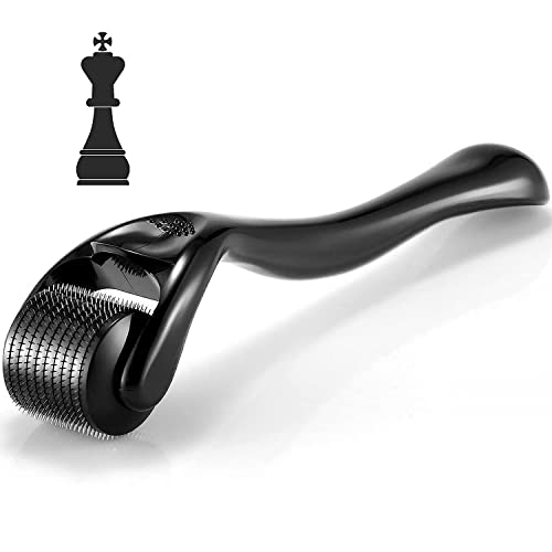 Dermaroller,Micro-Ago Roller,0,5 mm con vero Microneedle per Skin Care, Trattamento di Perdita Capelli,Delle Rughe, Cicatrici da...