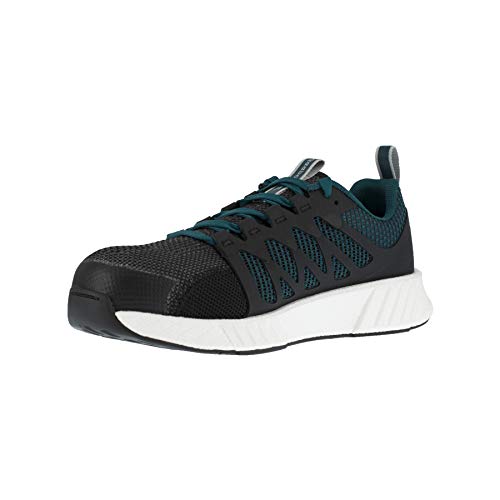 Image of Reebok Womens Rb314 Womens Fusion Flexweave Work Safety Toe Athletic Work Shoe Heritage Teal
