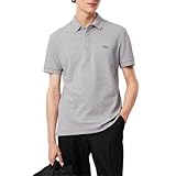 Lacoste Men's Regular Fit Paris Stretch Piqué Polo, Silver Chine, Small